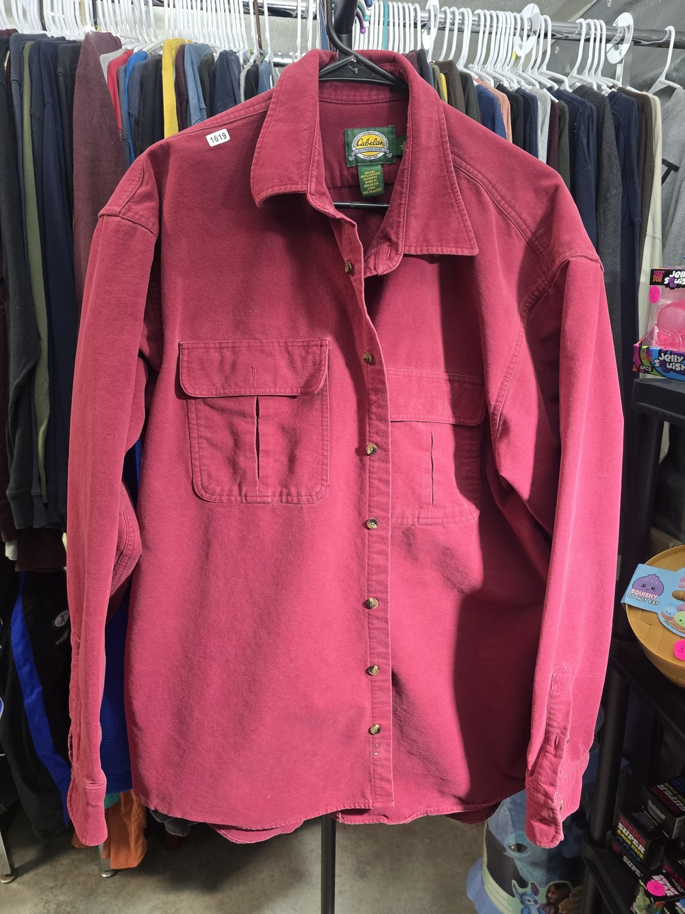 Cabela's Men's Button-Up Work Shirt Jacket - Red